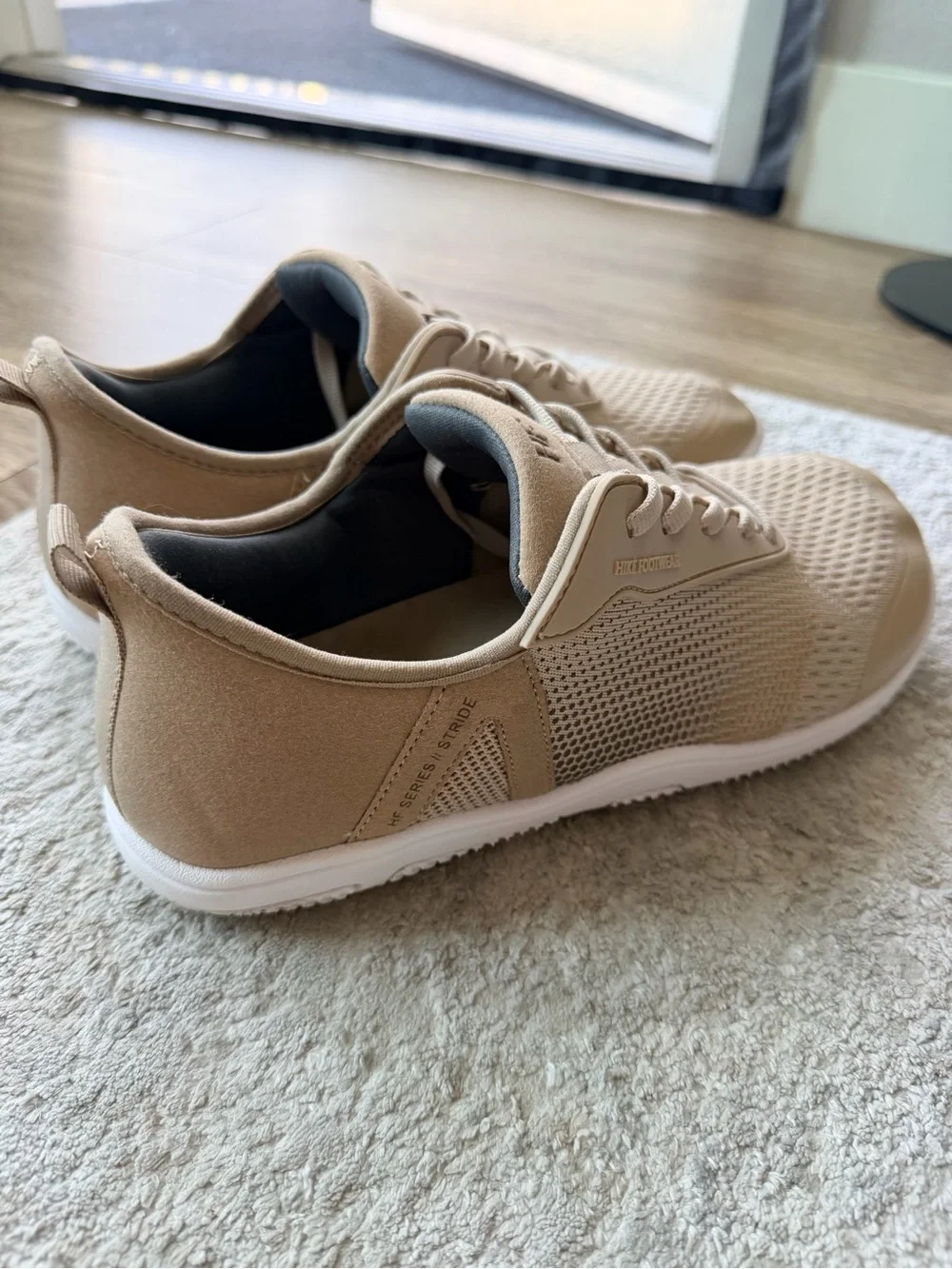 HIKE FOOTWEAR Healthy Freedom Barefoot Shoes Beige Men 8-8.5 Women 10-10.5